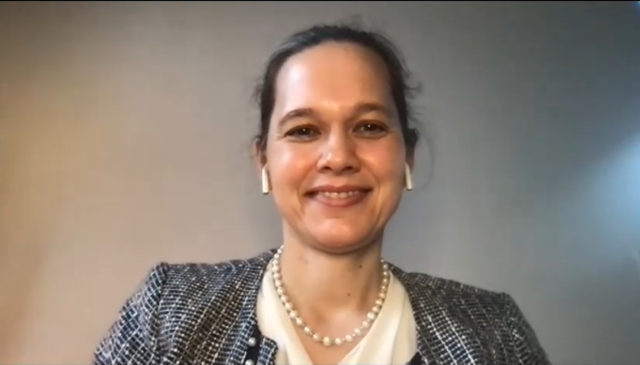 Speaker Prof. Dr. Veronika von Messling (BMBF) shares her enthusiasm for the Global Health Academy Federal Ministry of Education and Research